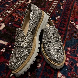 Vince Camuto Snake Skin Loafers McKella